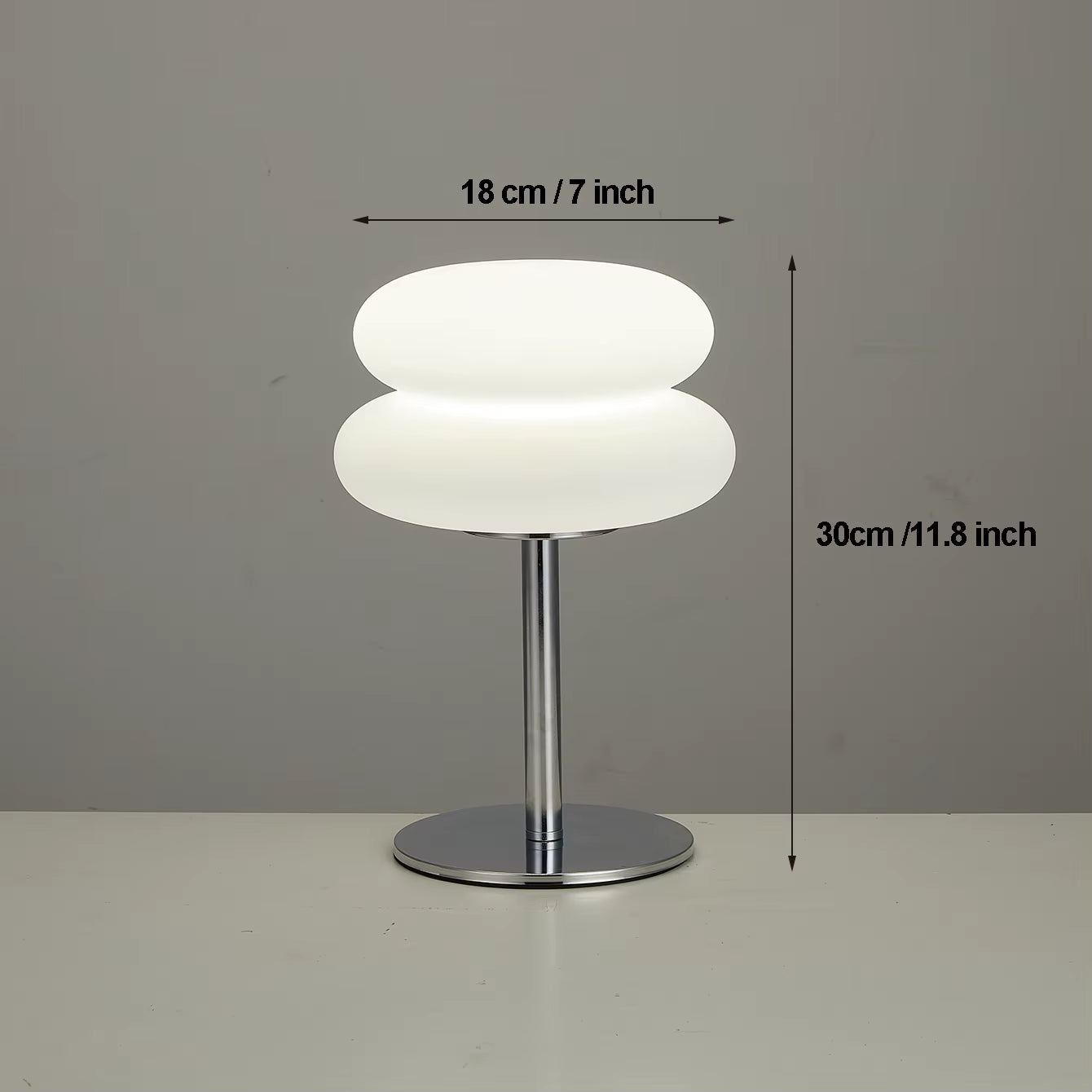 Bauhaus Retro Table Lamp Plastic Lamps Bedroom Bedside Living Room Nordic Mushroom Lamp 9-Level Brightness Dimming Ambient Light