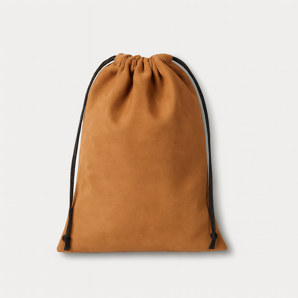 Suede Velvet Dustproof Drawstring Travel Bag